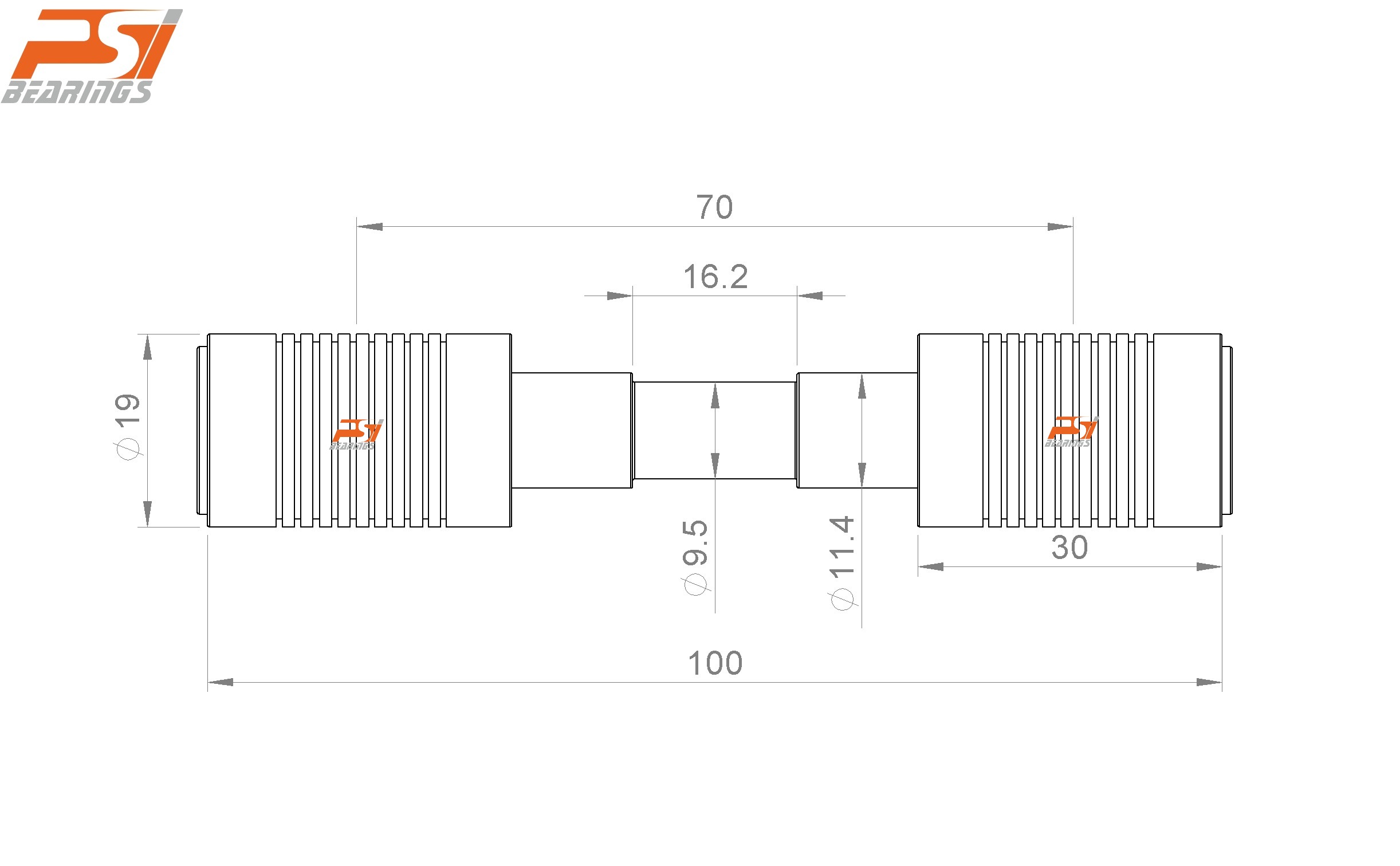 Top Roller - LP-1002-1264-212 for Textile