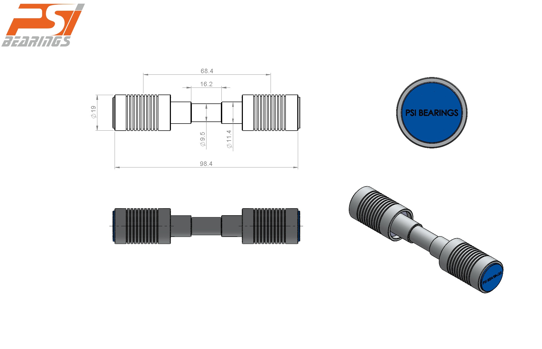 Textile Top Roller-LP-1002-1249-324