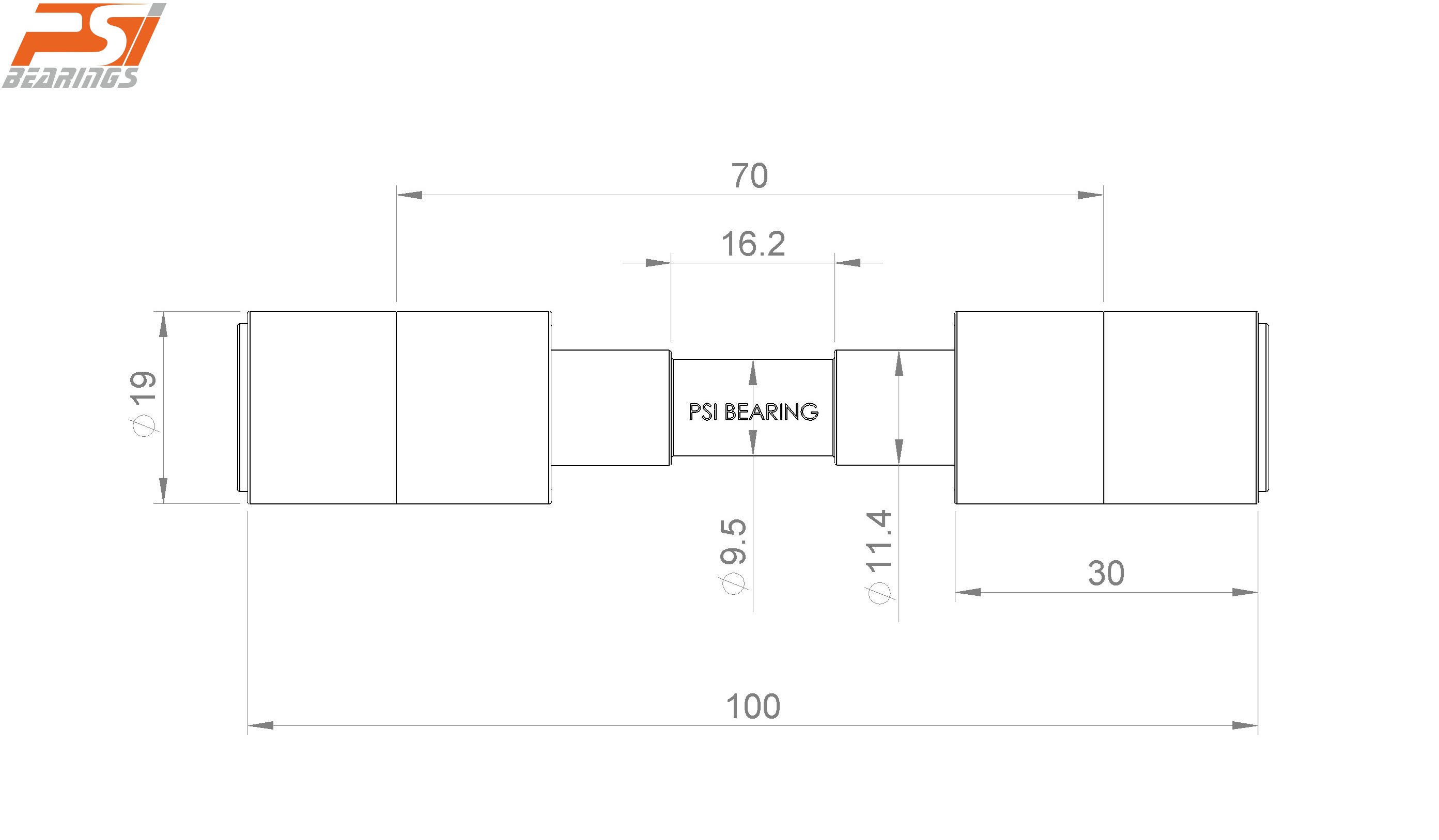 Top Roller for spinning machine, model LP-1003-1264-218